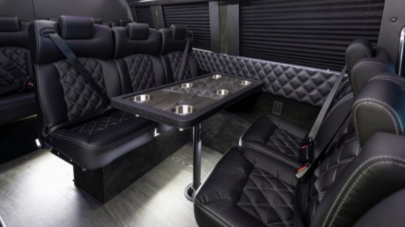 pompano beach 10 passenger sprinter van interior