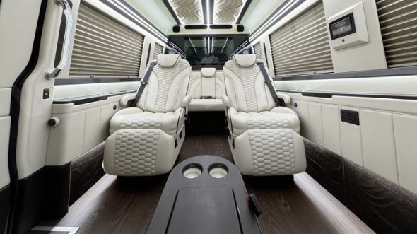 pompano beach 8 passenger sprinter van interior
