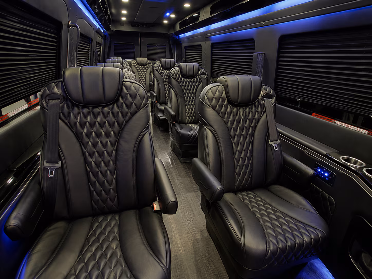 pompano beach 10 passenger sprinter van inside