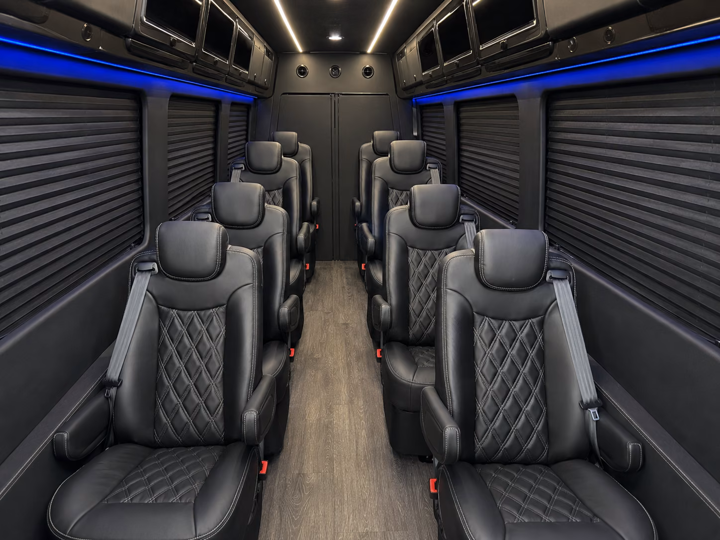 pompano beach 12 passenger sprinter van inside