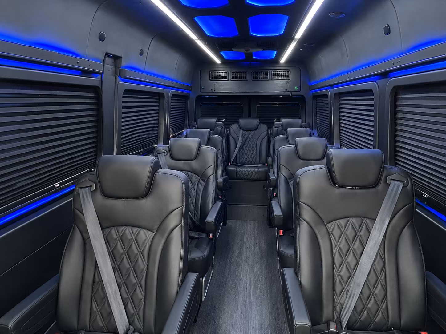 pompano beach 15 passenger sprinter van inside