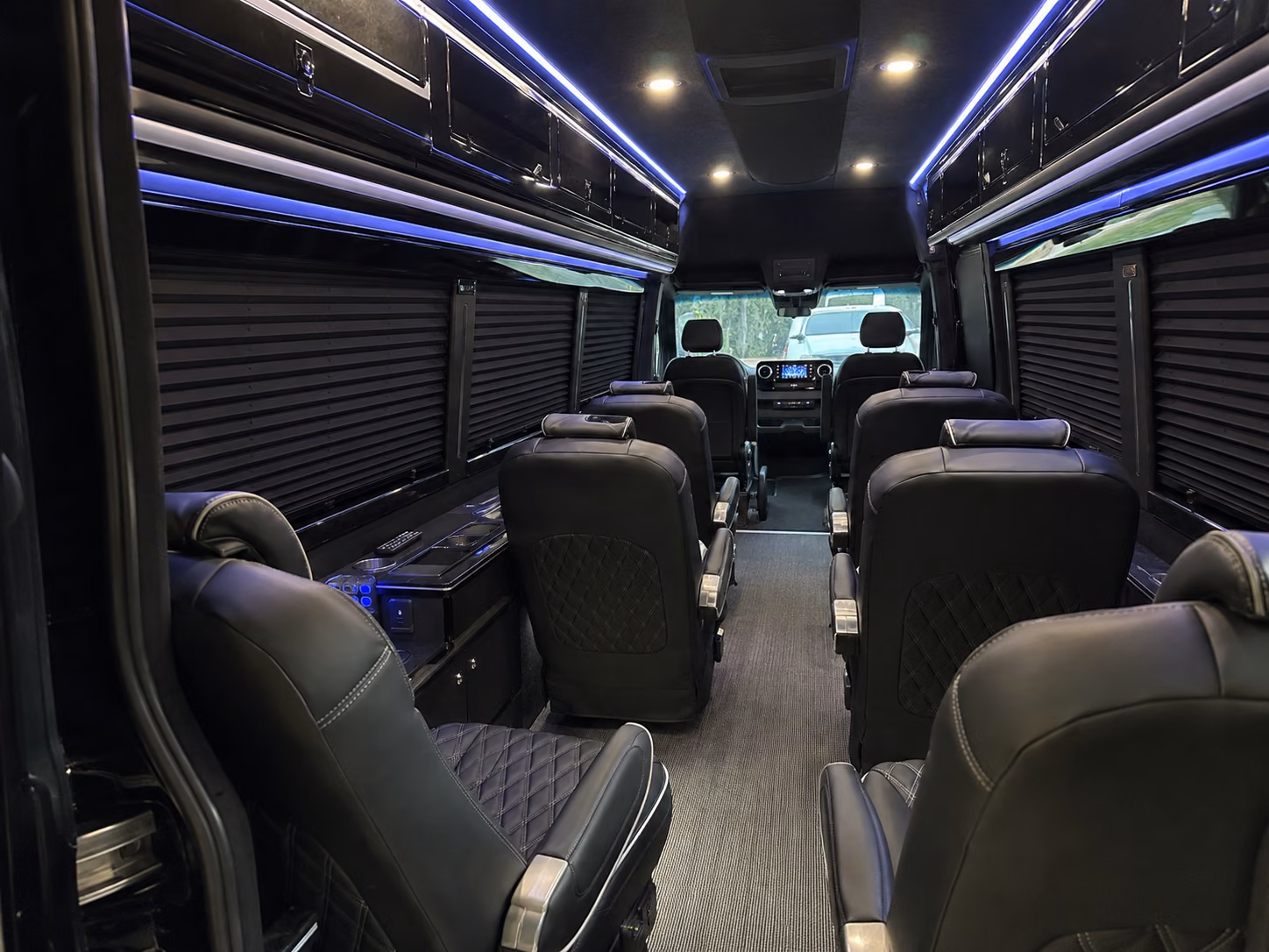 pompano beach 15 passenger sprinter van interior