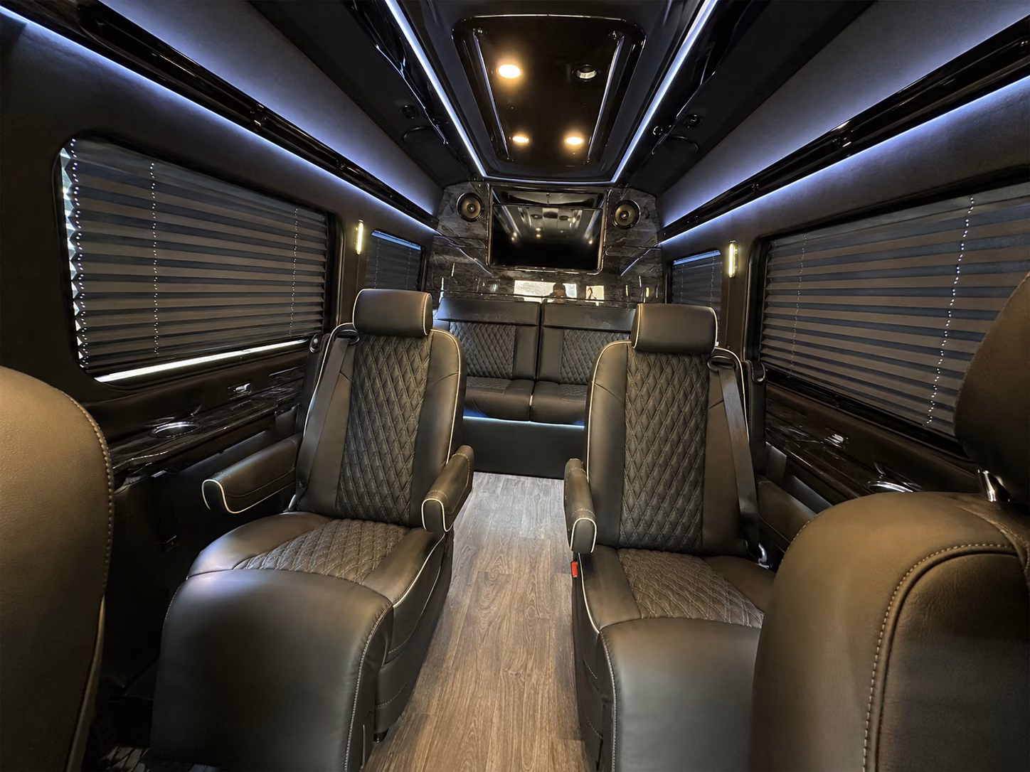 pompano beach 18 passenger sprinter van inside