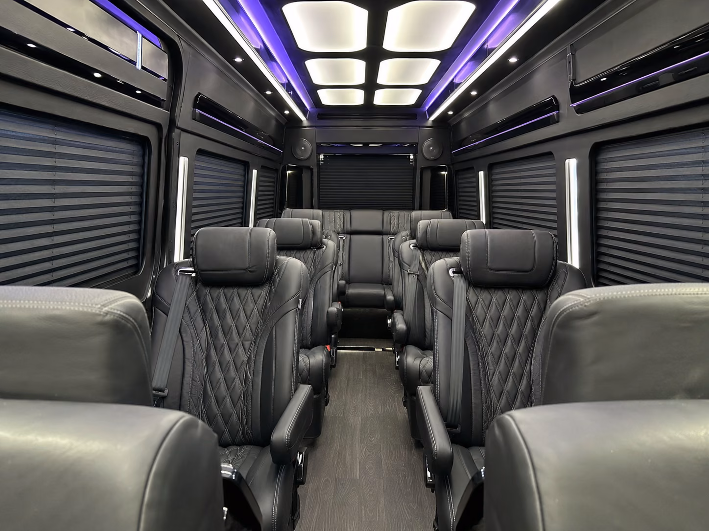 pompano beach 18 passenger sprinter van interior