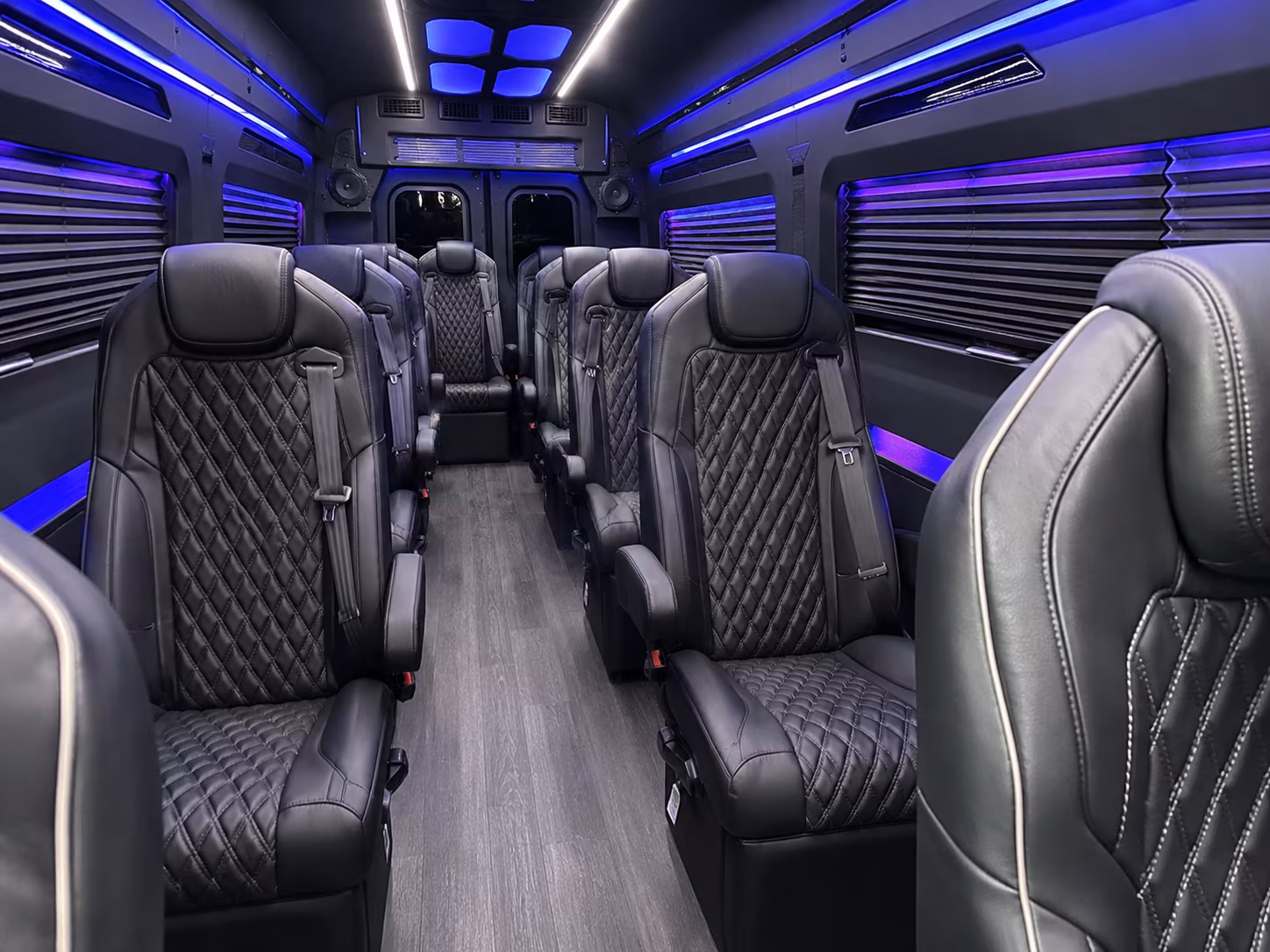 pompano beach 20 passenger sprinter van inside