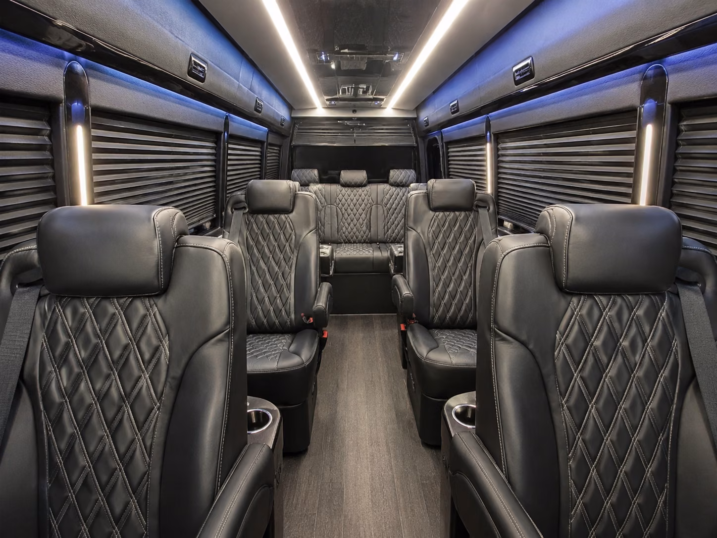 pompano beach 8 passenger sprinter van interior