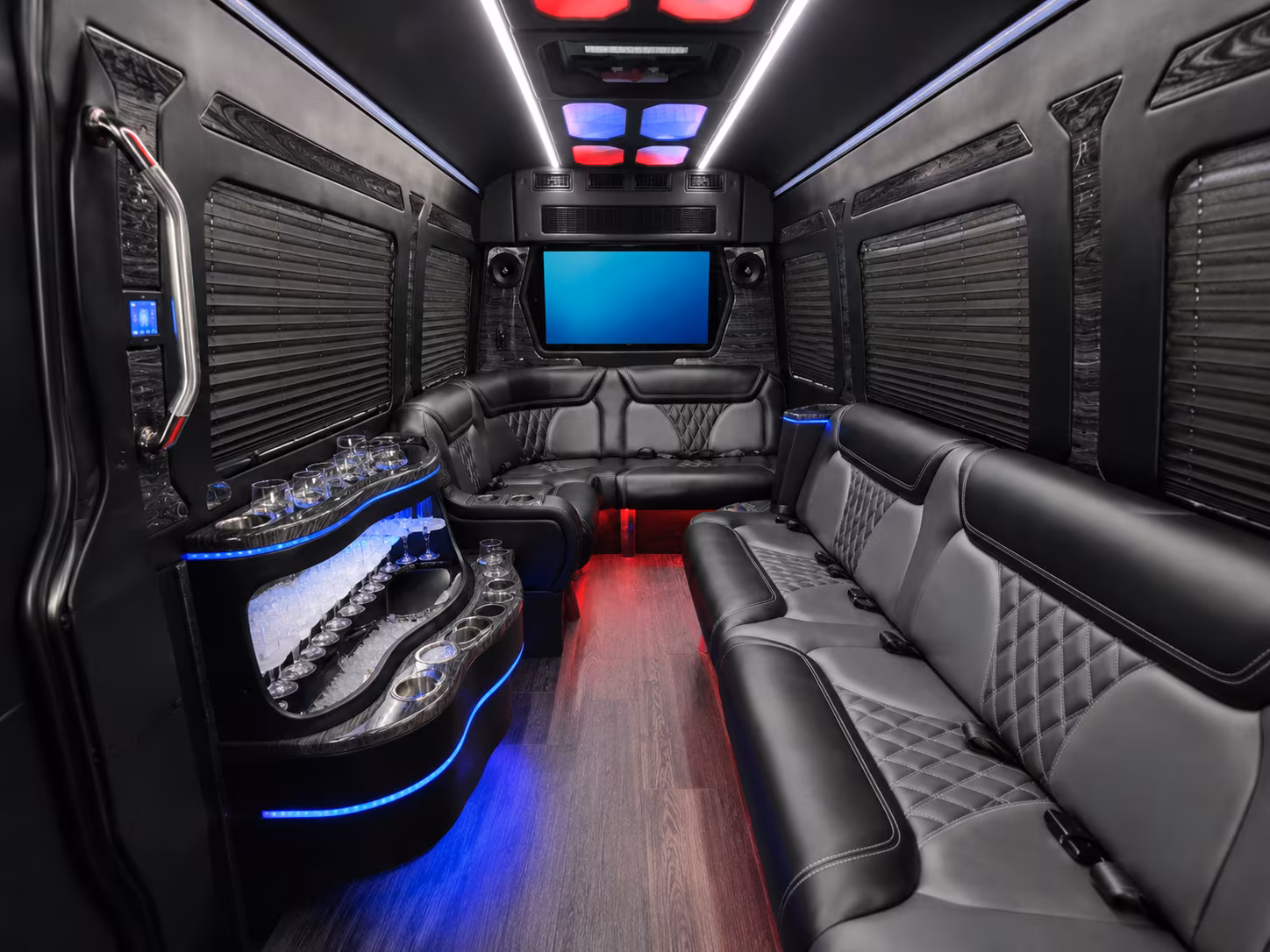 pompano beach sprinter limousine inside
